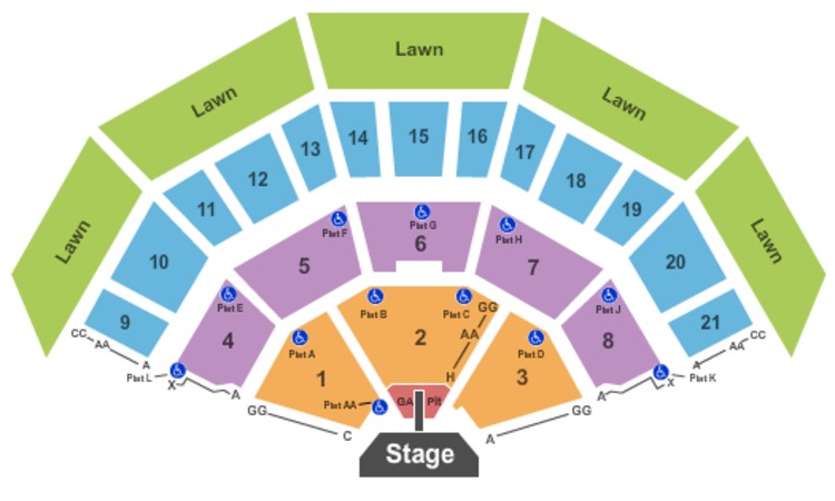 Seating amphitheater chart american family insurance marcus pit tickets amphitheatre milwaukee endstage ga charts wi map stage ozzy osbourne events