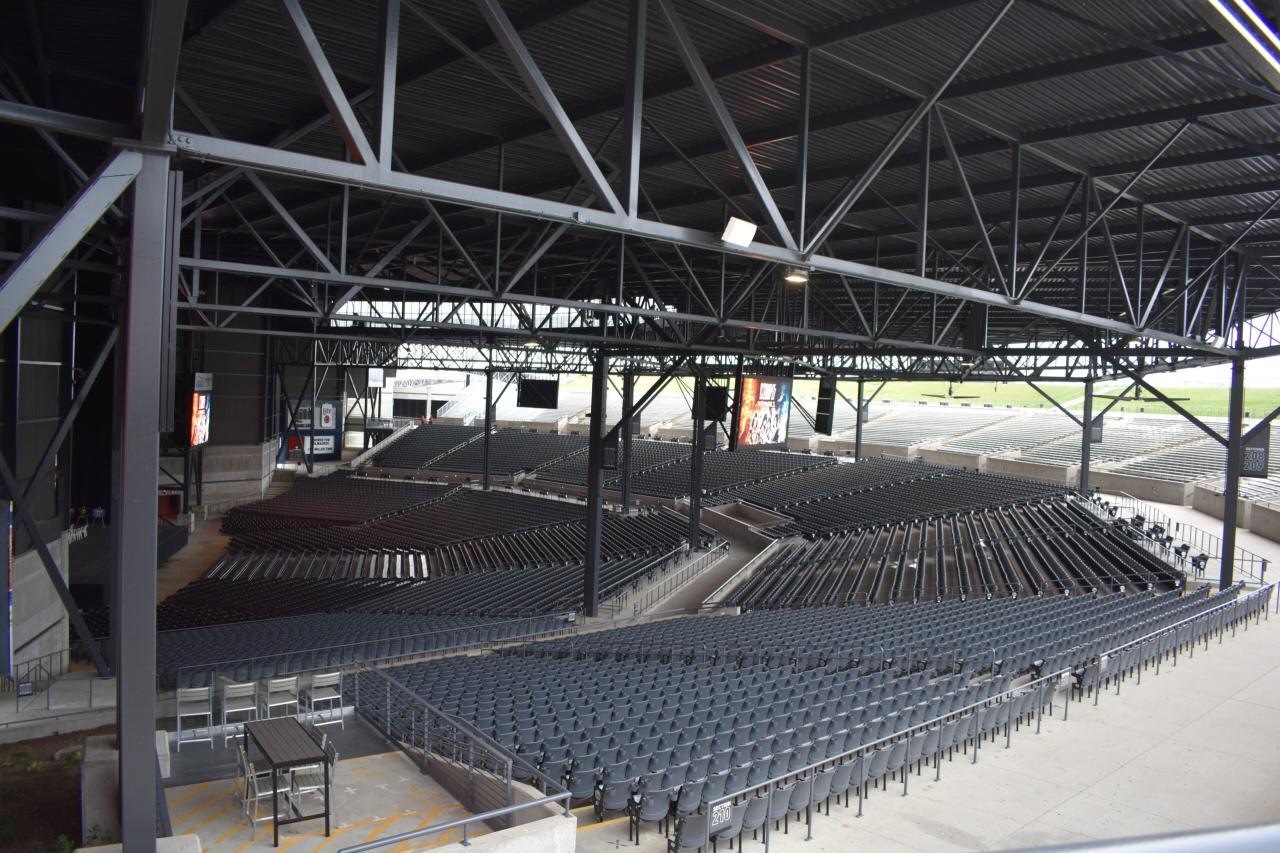 Amphitheater family summerfest seating fam renovated newly officials unveil biztimes