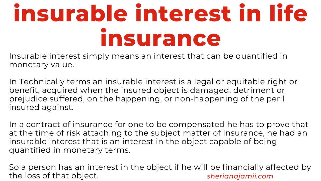 Insurable interest example